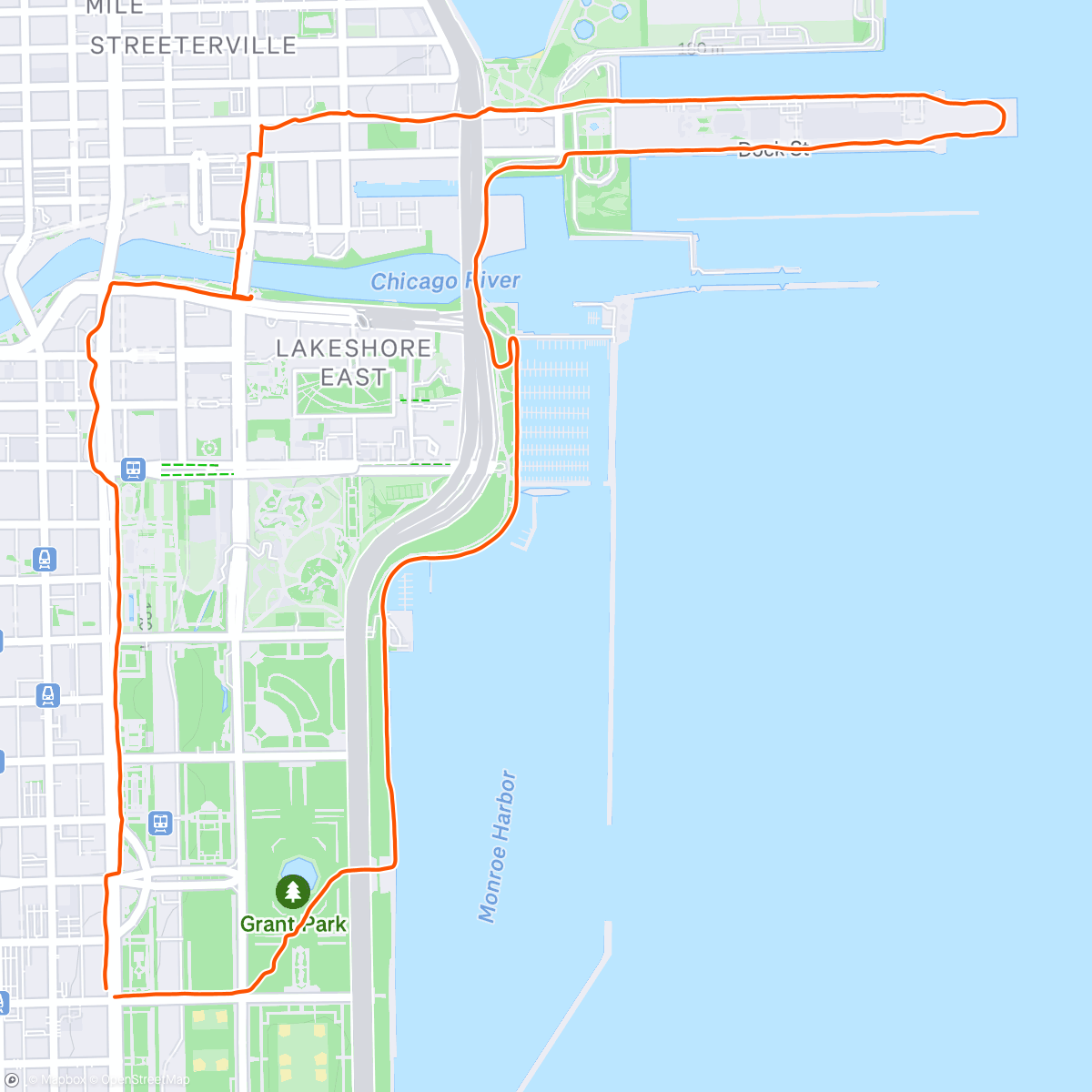 Map of the activity, Morning Run