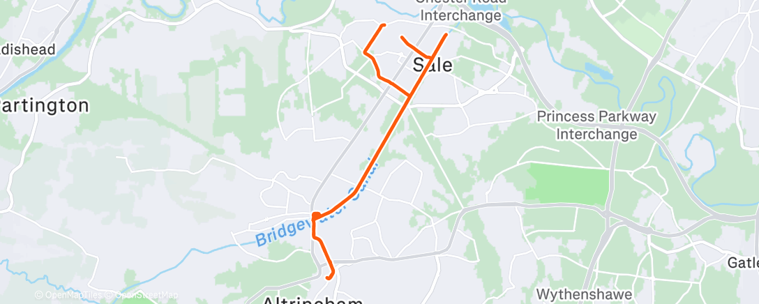 Map of the activity, Tempo / Errand sandwich