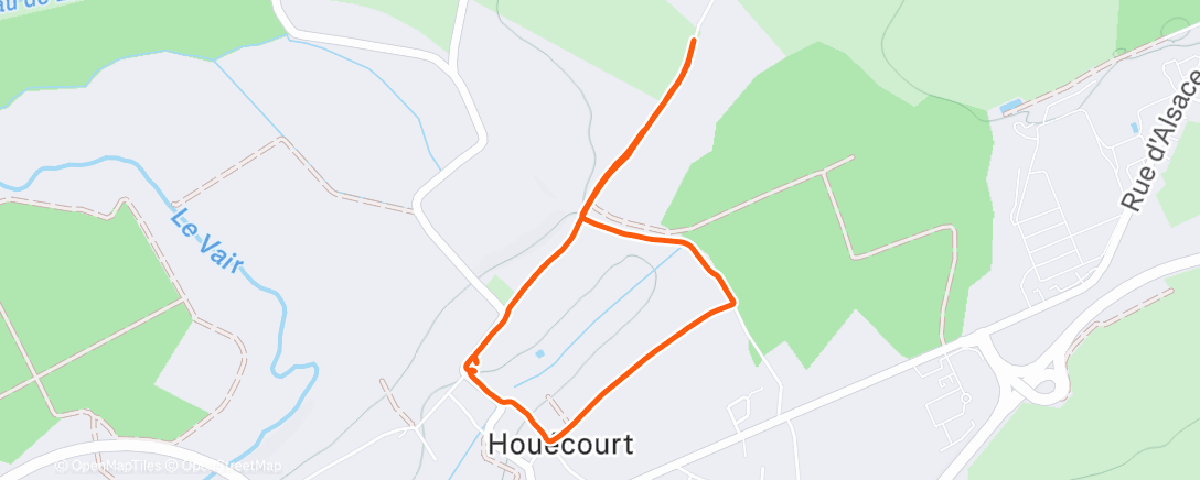 Карта физической активности (Hunde Runde irgendwo im Baguetteland 🥖)