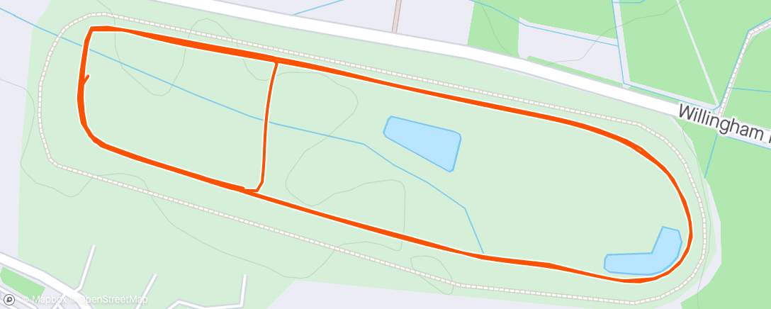 Map of the activity, Market Rasen Park run