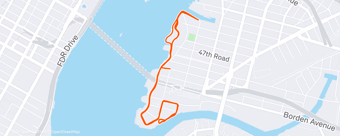 Карта физической активности (Afternoon Run)