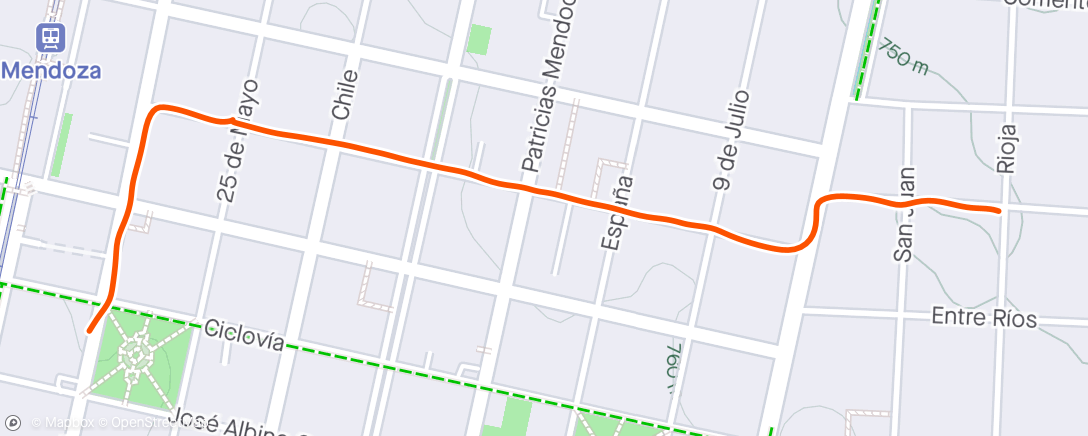 Karte der Aktivität „Caminhada vespertina”