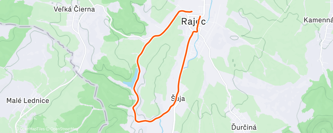 Карта физической активности (Rybník)