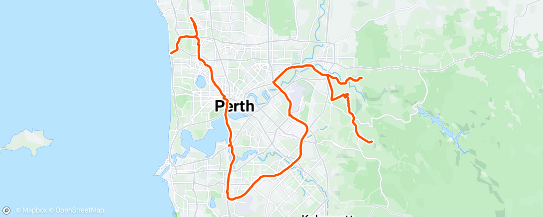 Mapa de la actividad (Morning Ride)