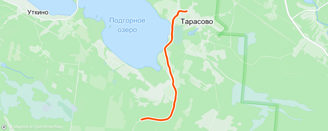 Map of the activity, Morning Run