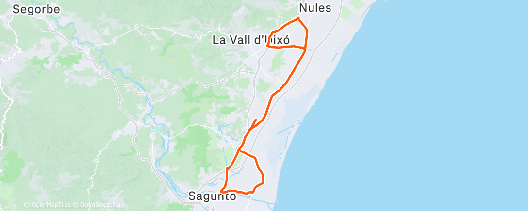 Карта физической активности (Afternoon Ride)