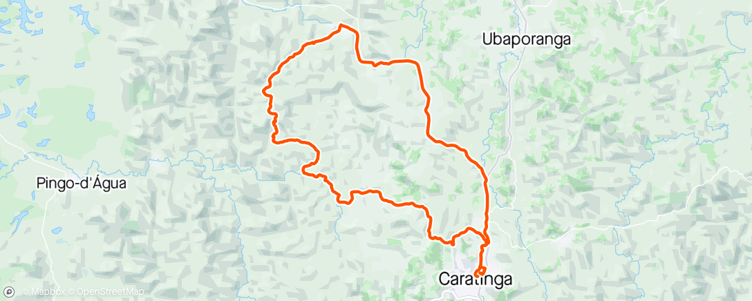 Карта физической активности (Pedalada de mountain bike vespertina)