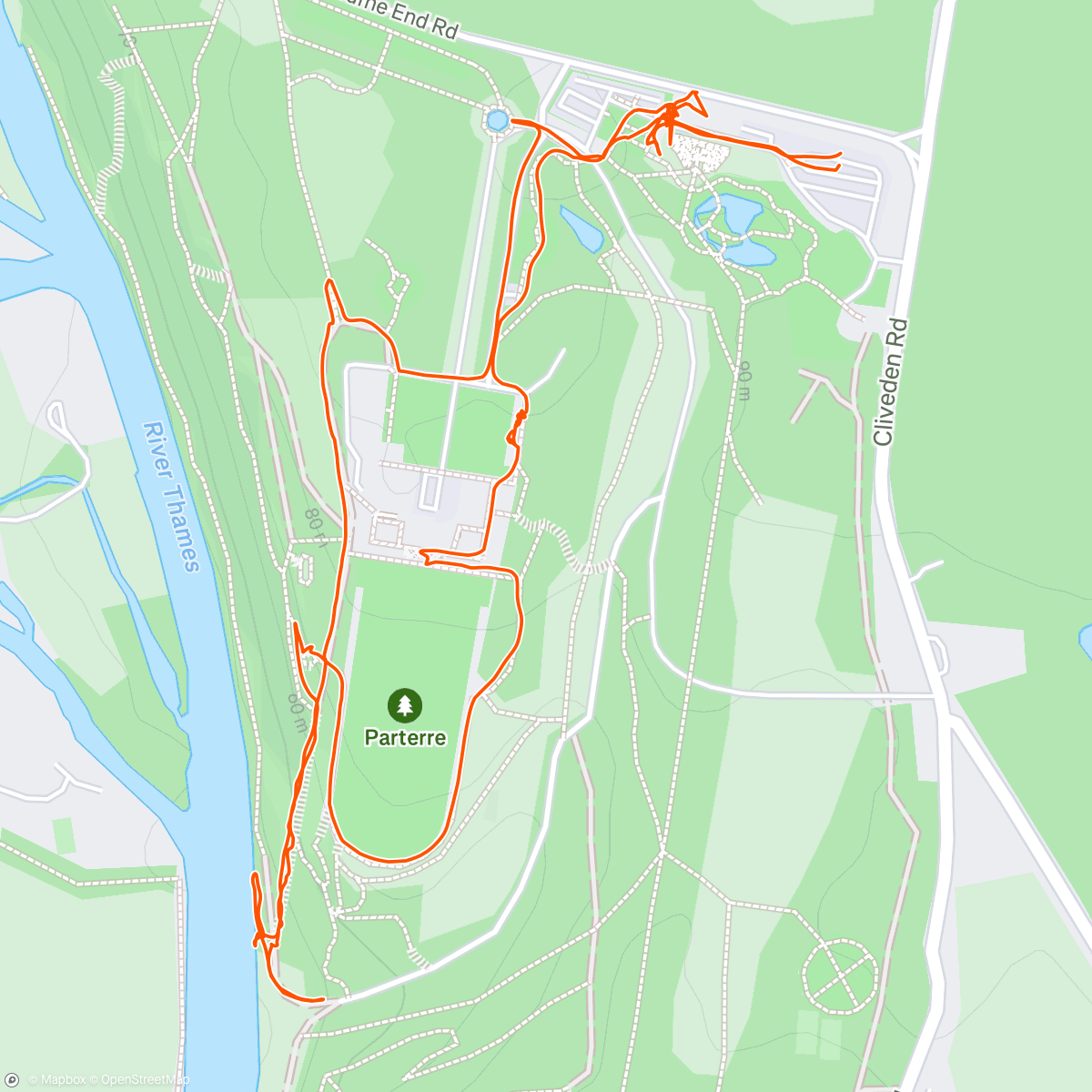 Map of the activity, The Cliveden Steps