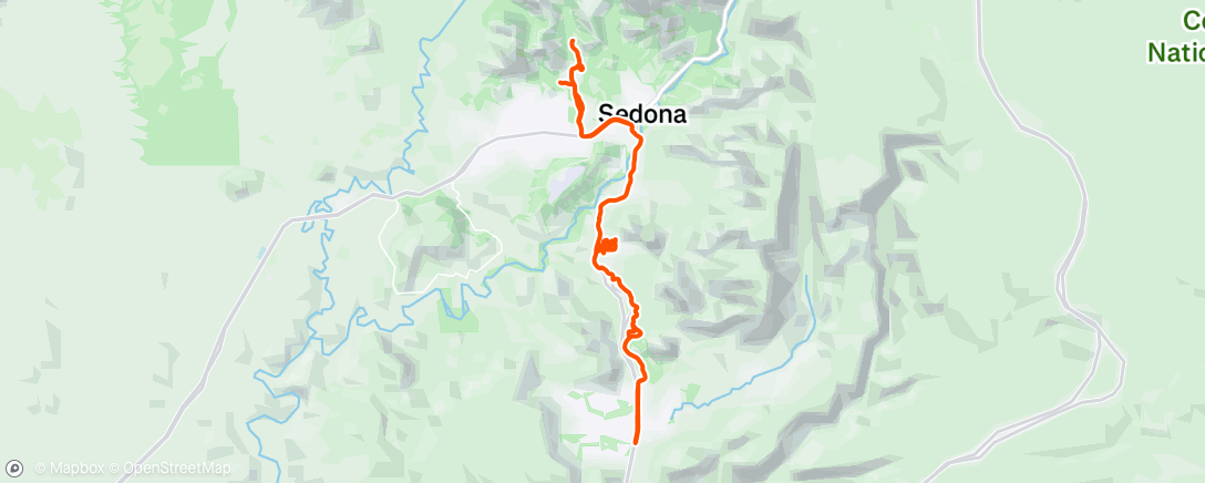 Map of the activity, Ride to the Seven Septic Pools
