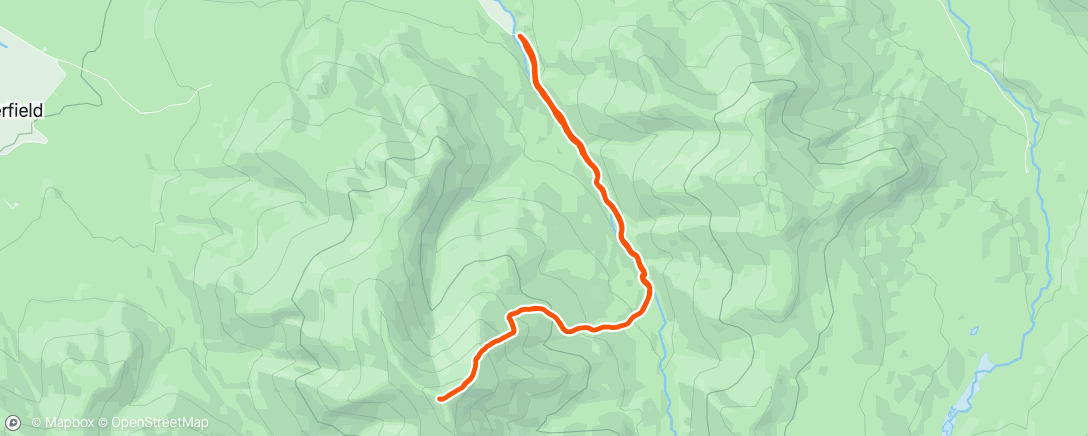 Map of the activity, Friday Night North Twin