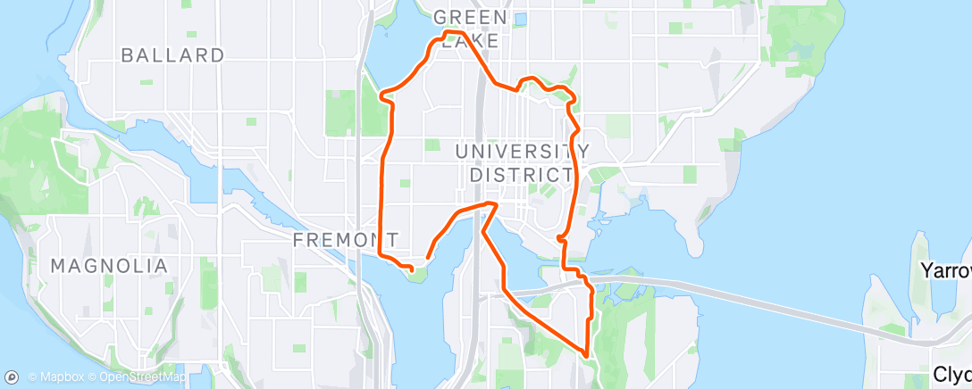 Map of the activity, 11mi Progressive Long Run with Runna ✅