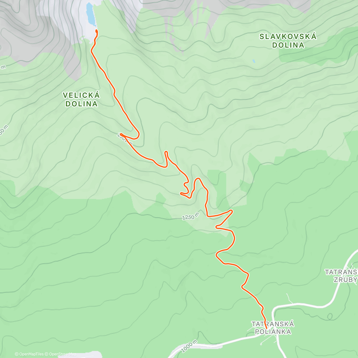 Map of the activity, 277_2025 - Sliezsky dom Silvestrovský výbeh Vysoké Tatry - Regenerácia