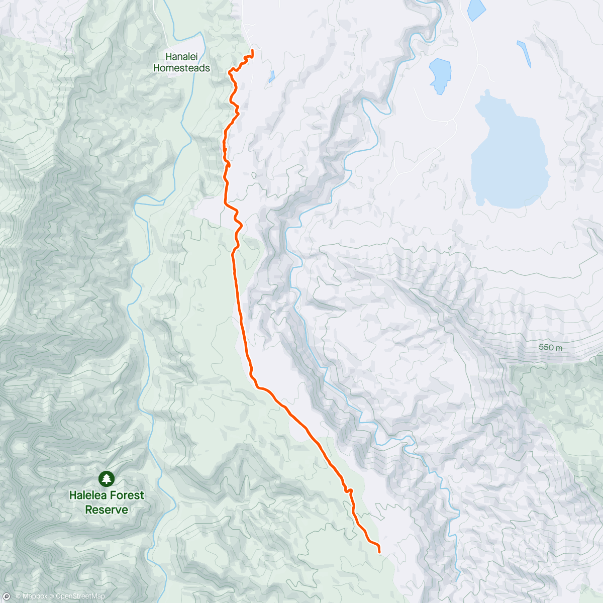 Mapa de la actividad (Jungle and Powerline Road 🌴)