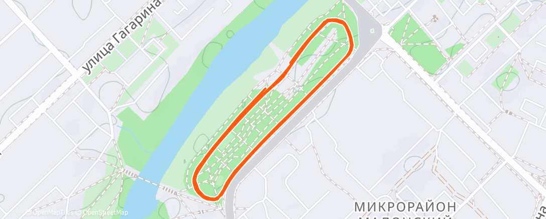 Map of the activity, Новогодний пробег Орехово-Зуево