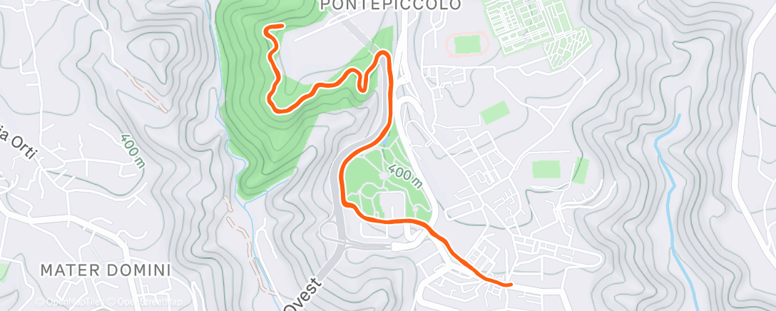 Карта физической активности (Corsa pomeridiana)