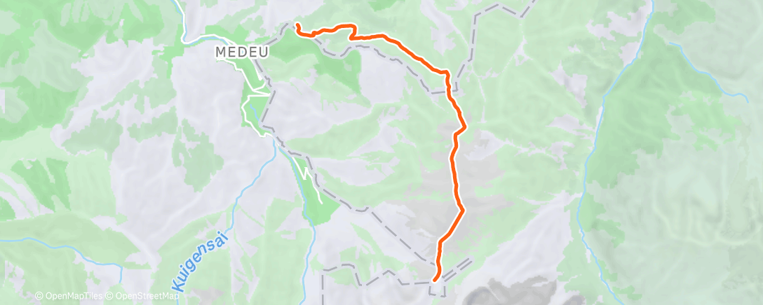 Map of the activity, Morning Hike