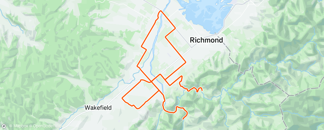 Mapa de la actividad, Morning Ride