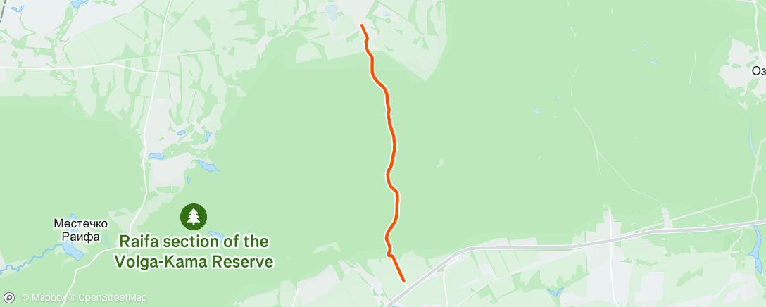 Map of the activity, Lunch Run