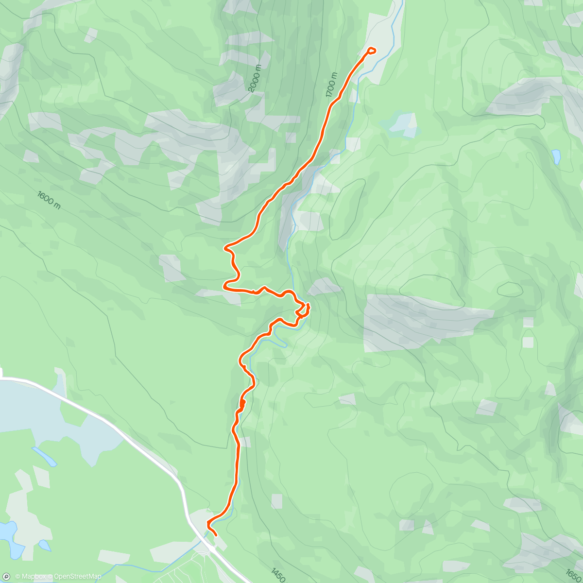 Map of the activity, Johnston Canyon