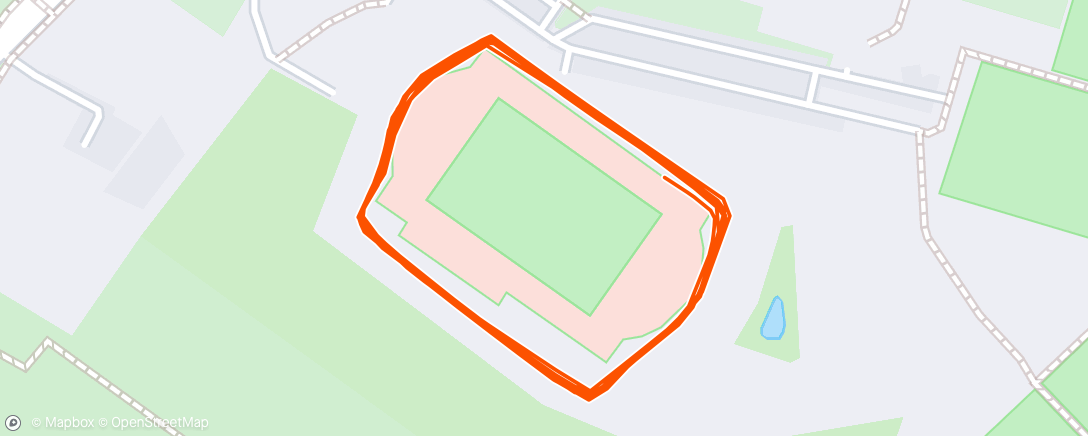 Map of the activity, Evening Run