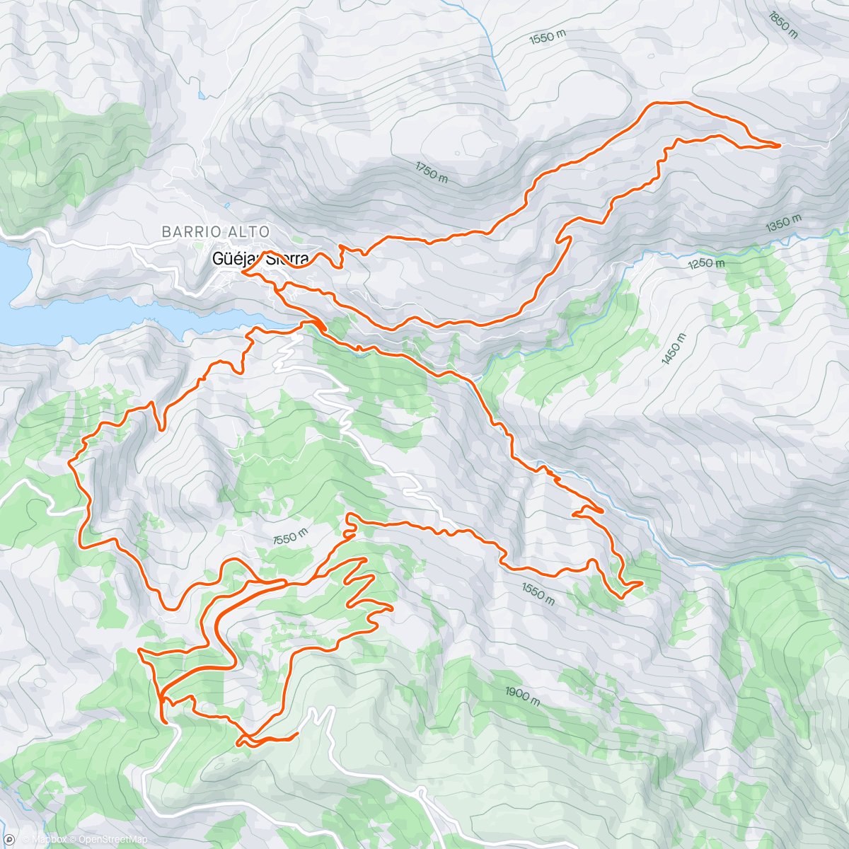 Map of the activity, Guejar Sierra ❤️