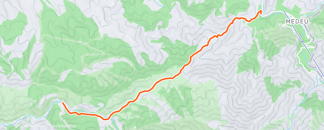 Map of the activity, Lunch Hike