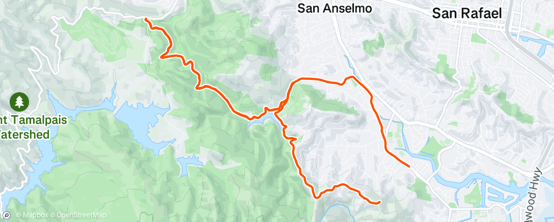 Map of the activity, Morning Run