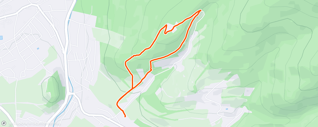Map of the activity, Afternoon Walk