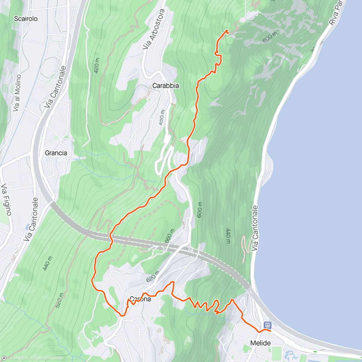 Carte de l'activité Morning Hike