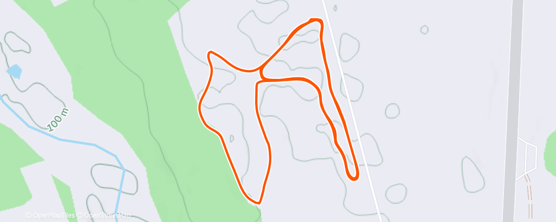 Map of the activity, Lunch Nordic Ski