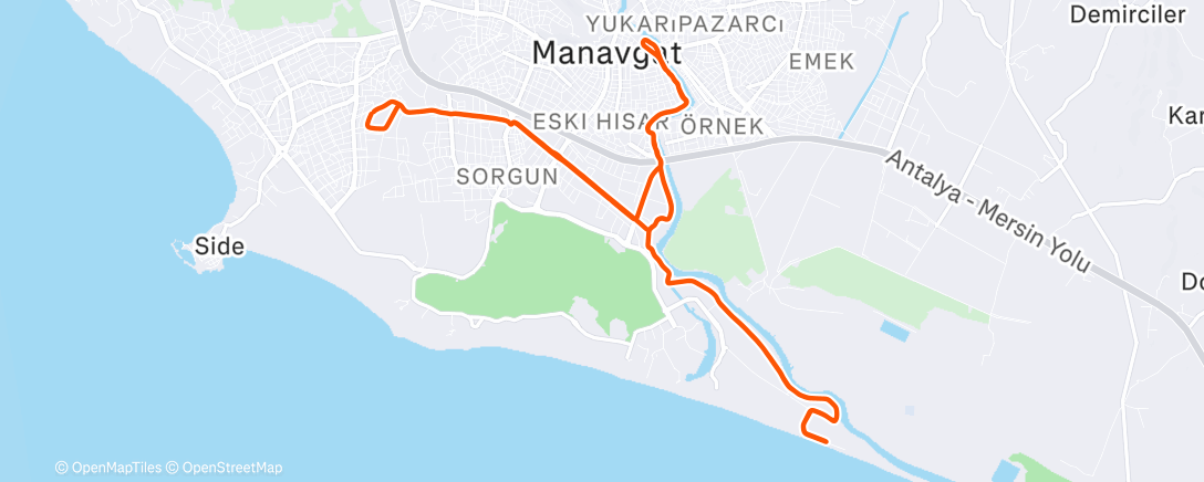 Map of the activity, Morning Ride