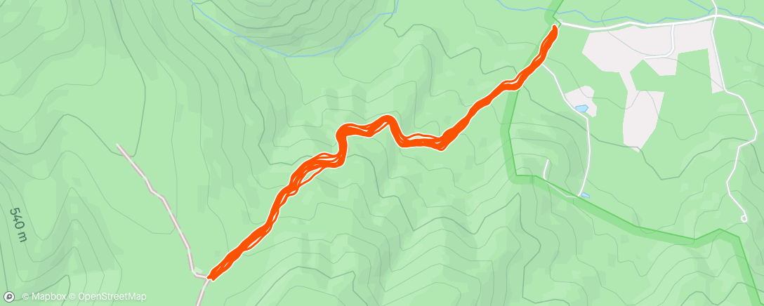 Map of the activity, Afternoon Trail Run