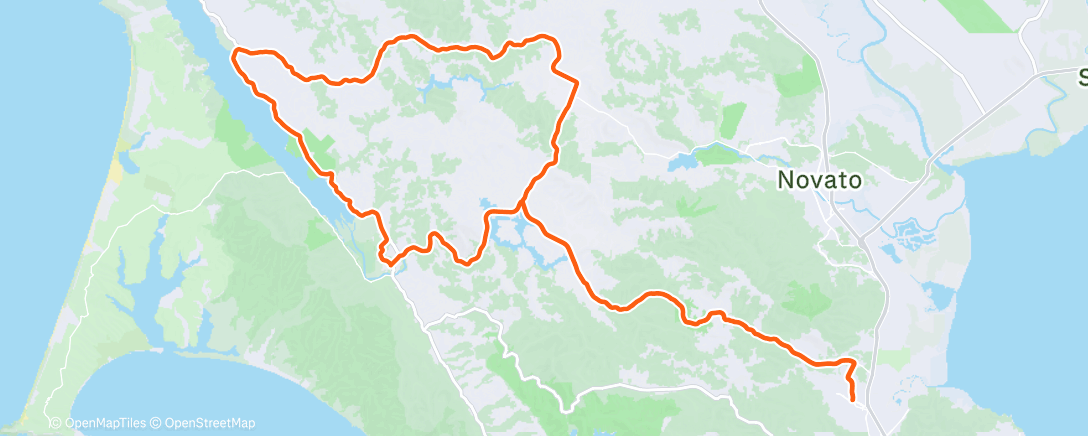 Map of the activity, Morning Ride