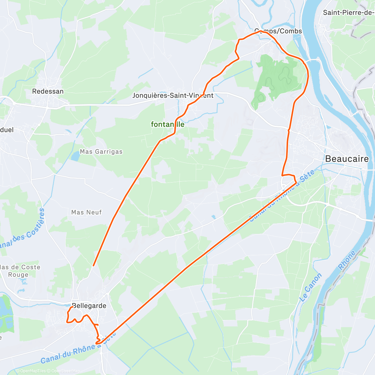 Map of the activity, Mercredi le matin