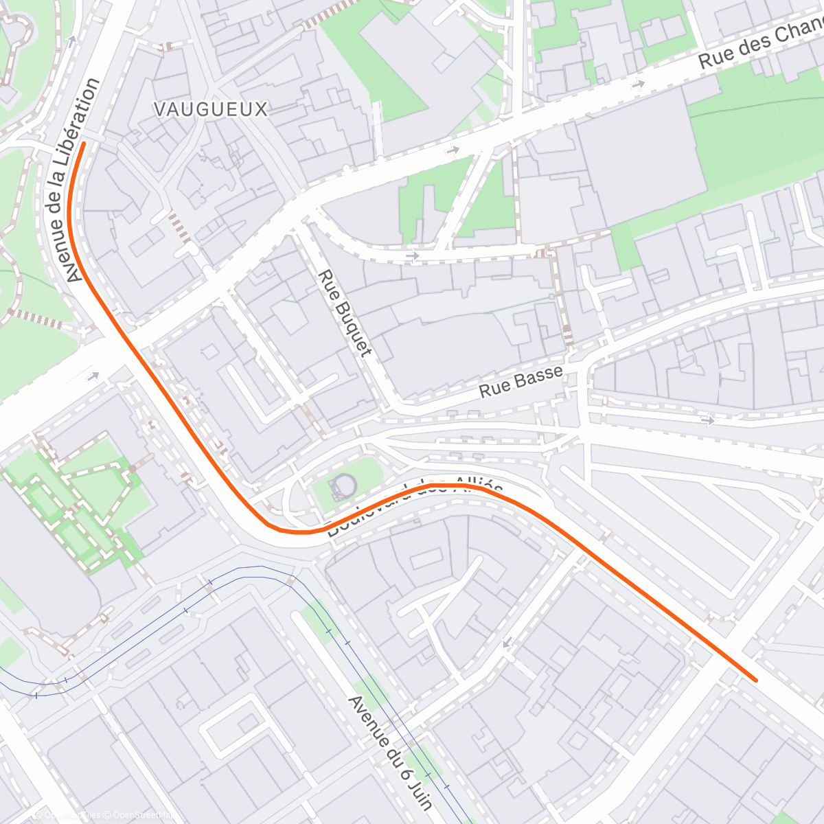 Карта физической активности (ROUVY - Cool down - Caen | France)