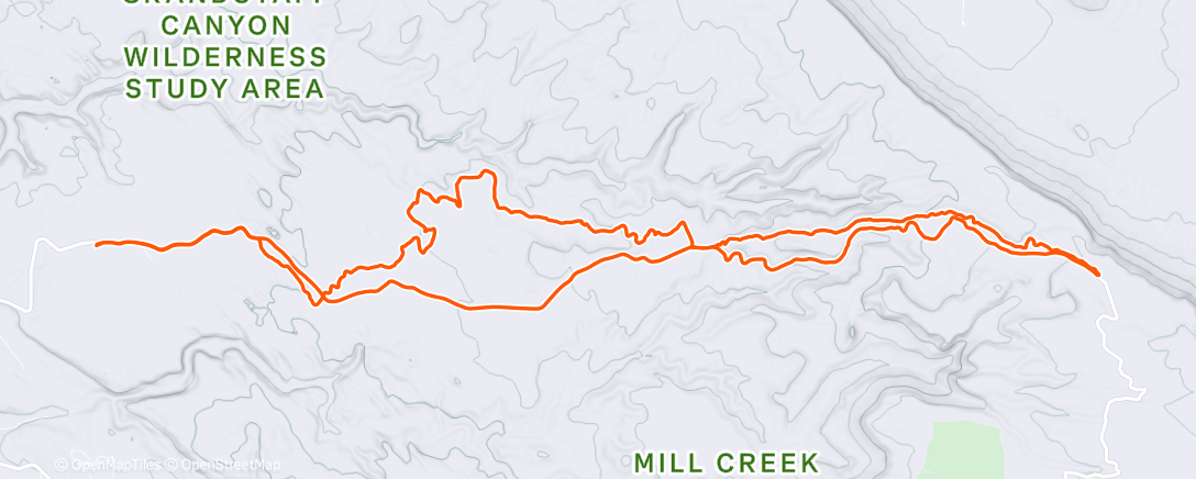 Map of the activity, The Raptor Route is fun! Perfect dirt and perfect weather!