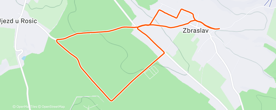 Карта физической активности (Lunch Trail Run)