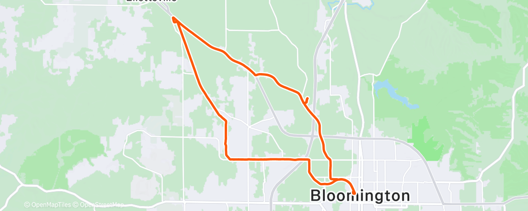 Map of the activity, Blasting Btown on E w/ Ma