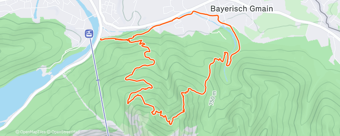 Map of the activity, I wished it would snow…