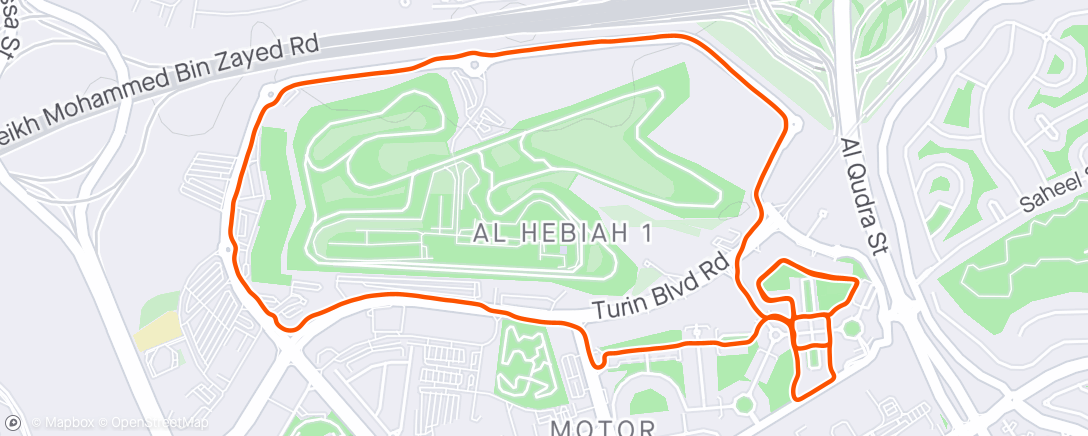 Map of the activity, Dubai