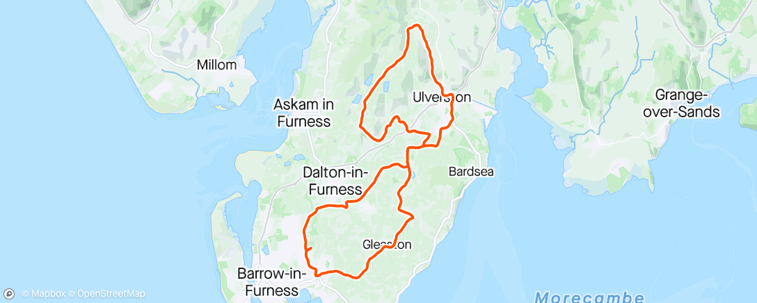 Map of the activity, Afternoon Ride