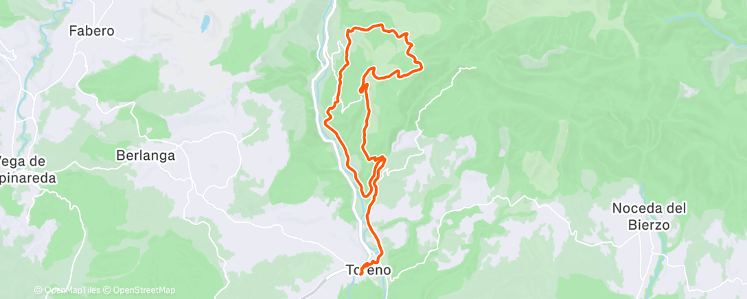 Map of the activity, Morning Mountain Bike Ride