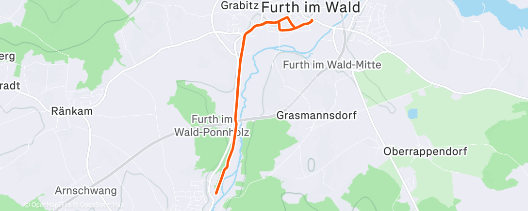 Map of the activity, Morning Run