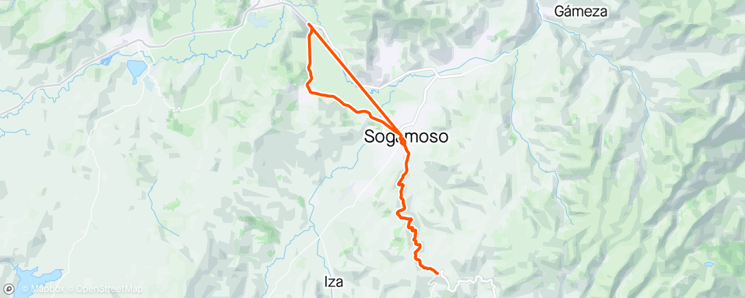 Map of the activity, Sogamoso-crucero-Duitama-Sogamoso 💩💩