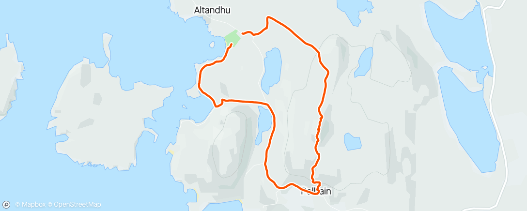 Map of the activity, Coigach wanderings 😊