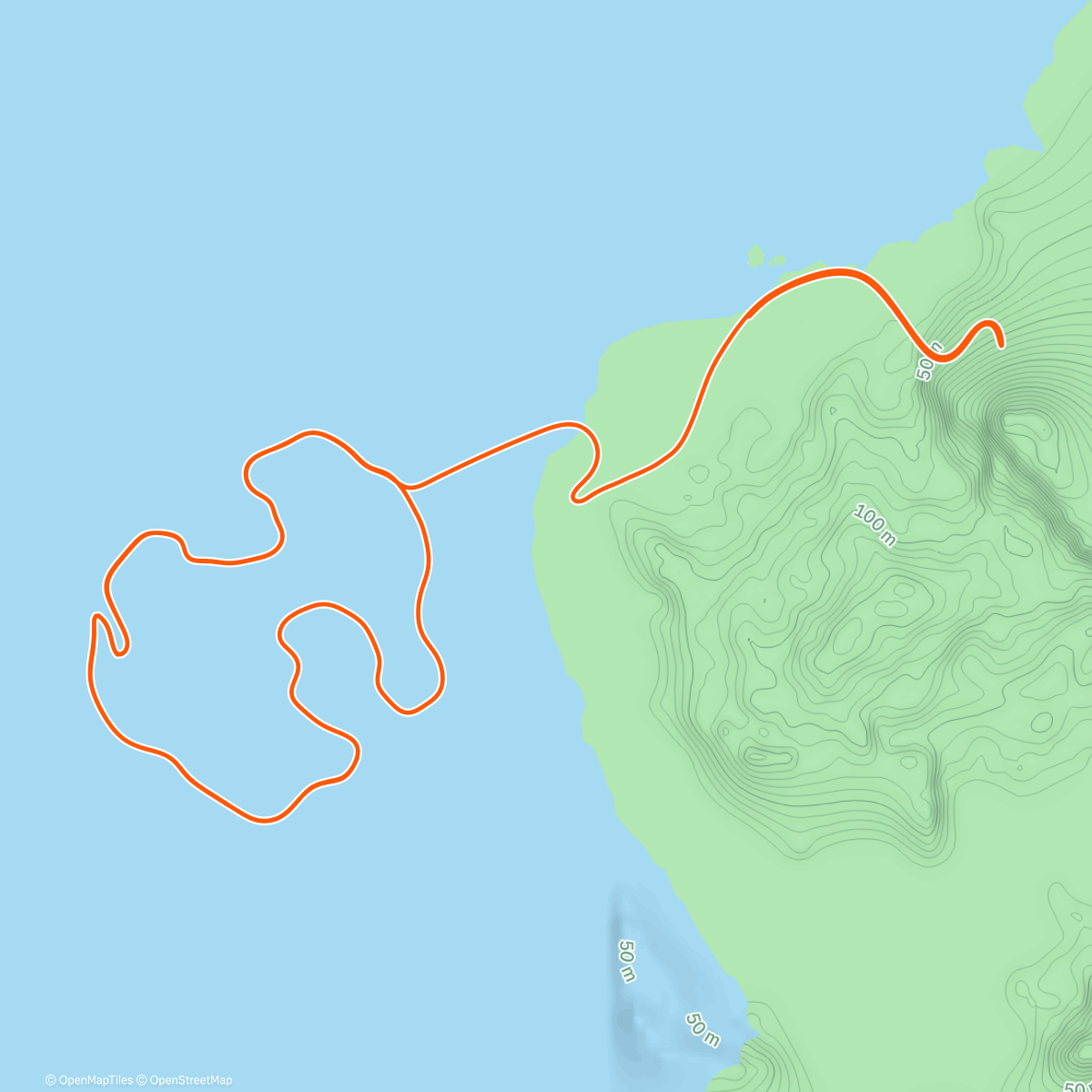 Map of the activity, Zwift - Flat Route in Watopia