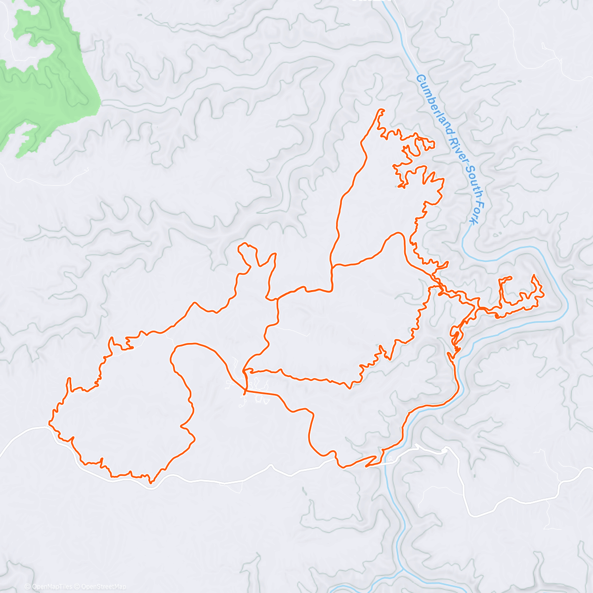 Mappa dell'attività IMBA Epic and Sheltowee Loops