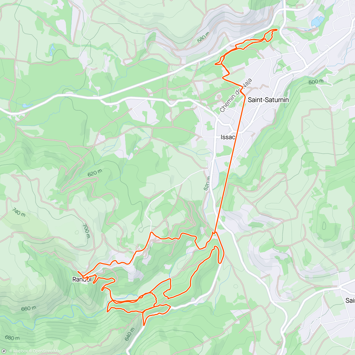 Map of the activity, Petite sortie avec Mat