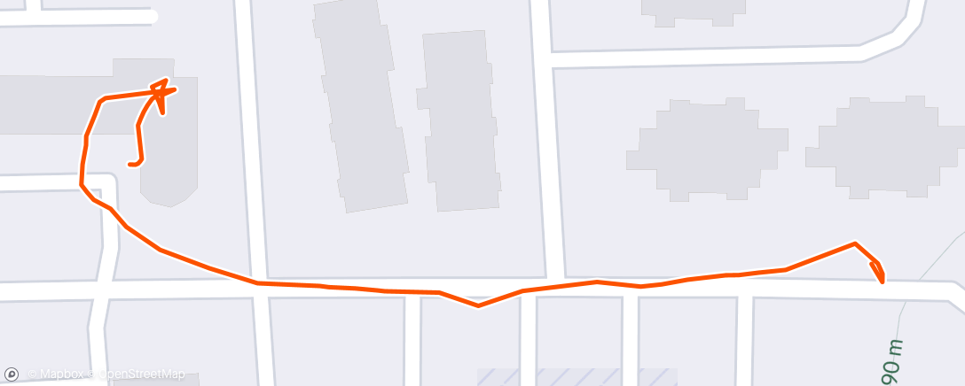 Map of the activity, Evening Walk