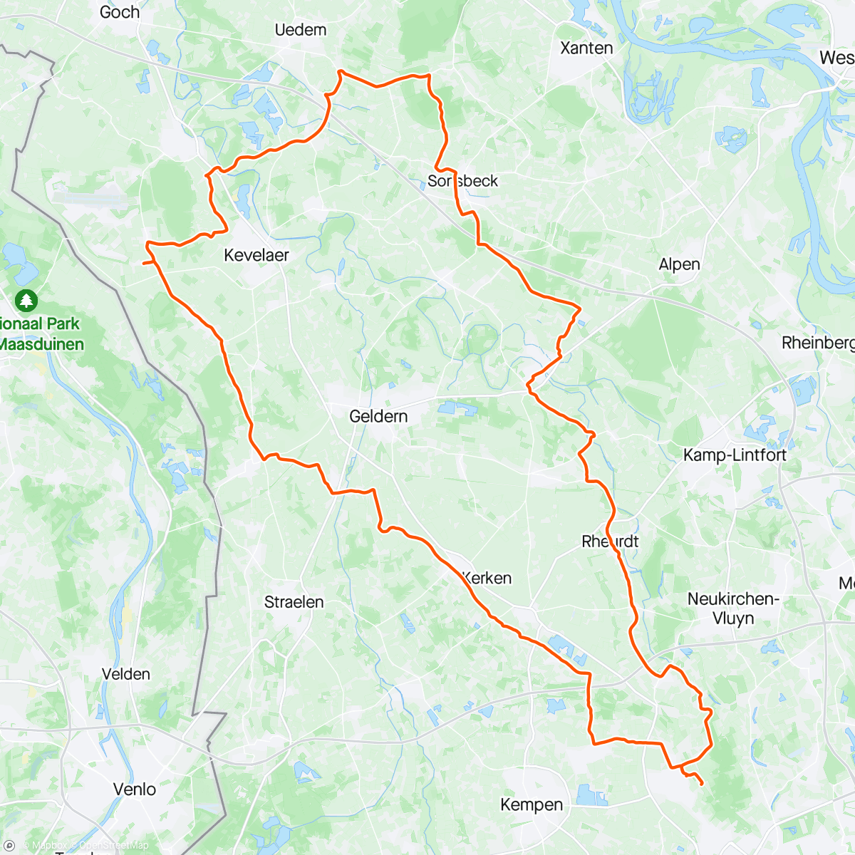 Map of the activity, 💯 Tour zum Kaffee Windhuis